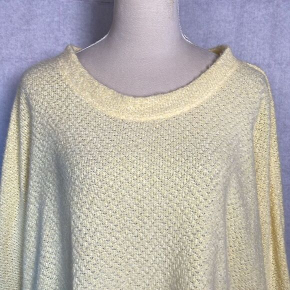 Cherish Cozy Butter Yellow Oversized Relaxed Fit Women's Sweater (Size: Small) - Picture 6 of 11